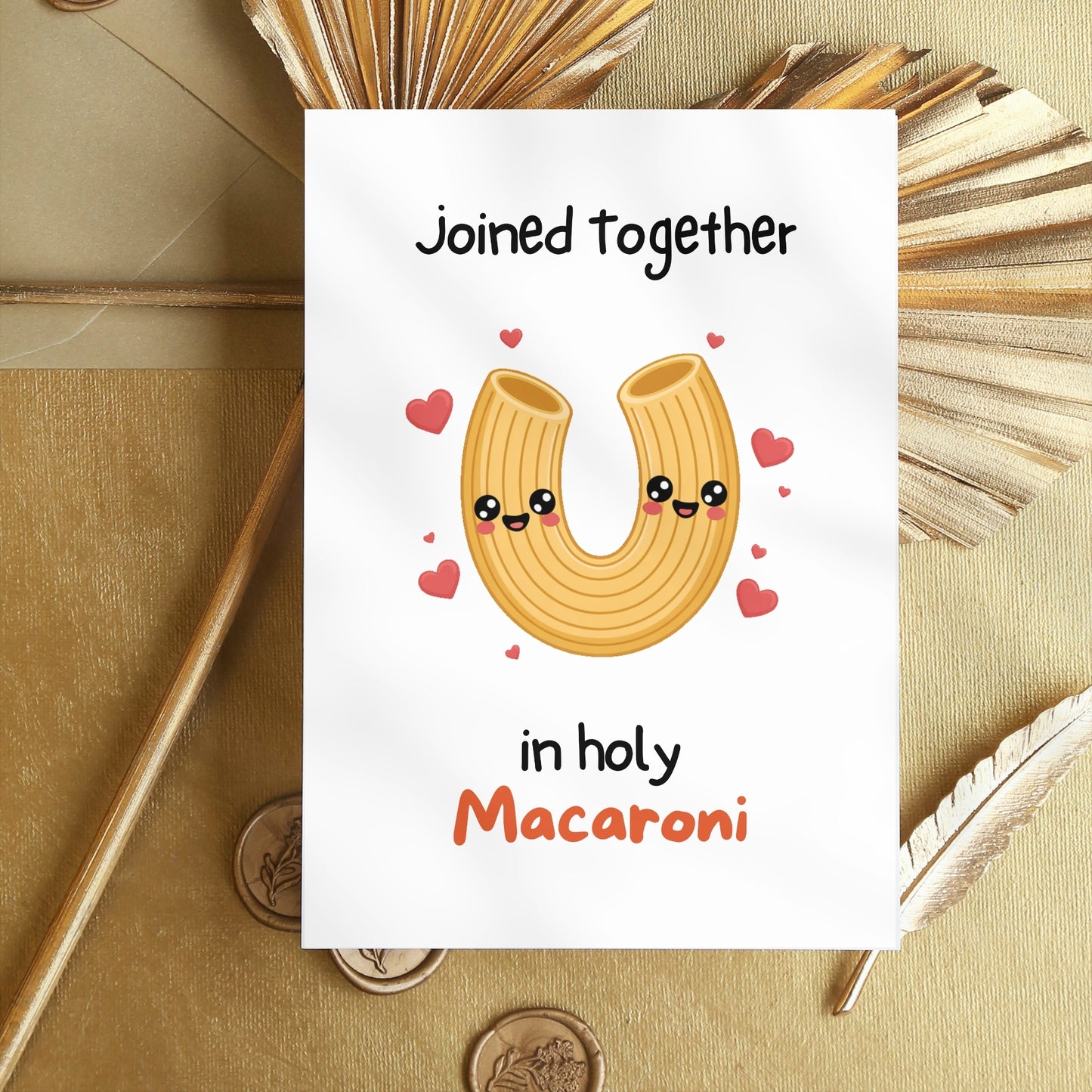 Holy Macaroni Funny Wedding Anniversary Card