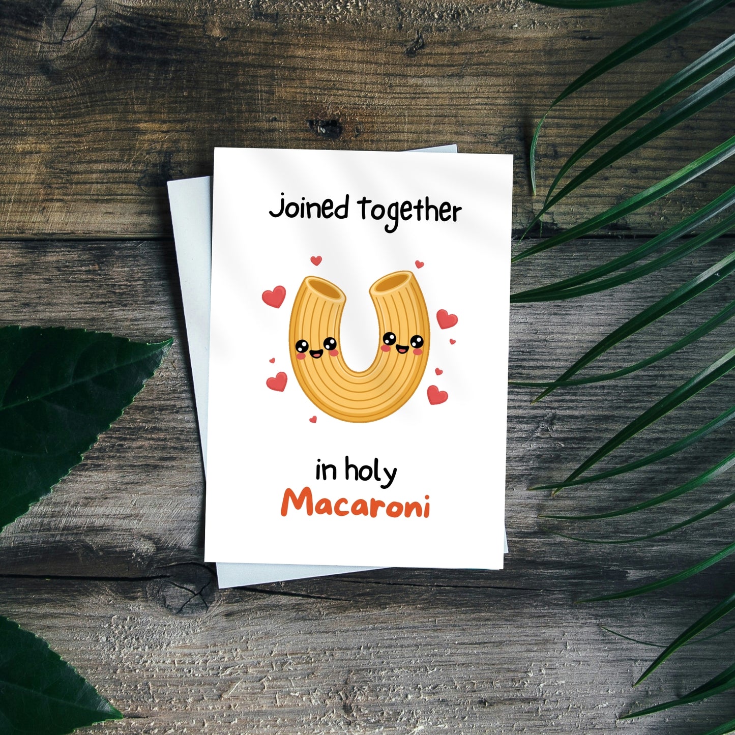 Holy Macaroni Funny Wedding Anniversary Card