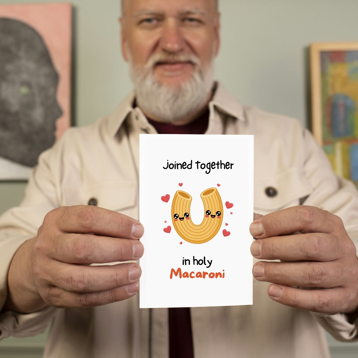 Holy Macaroni Funny Wedding Anniversary Card