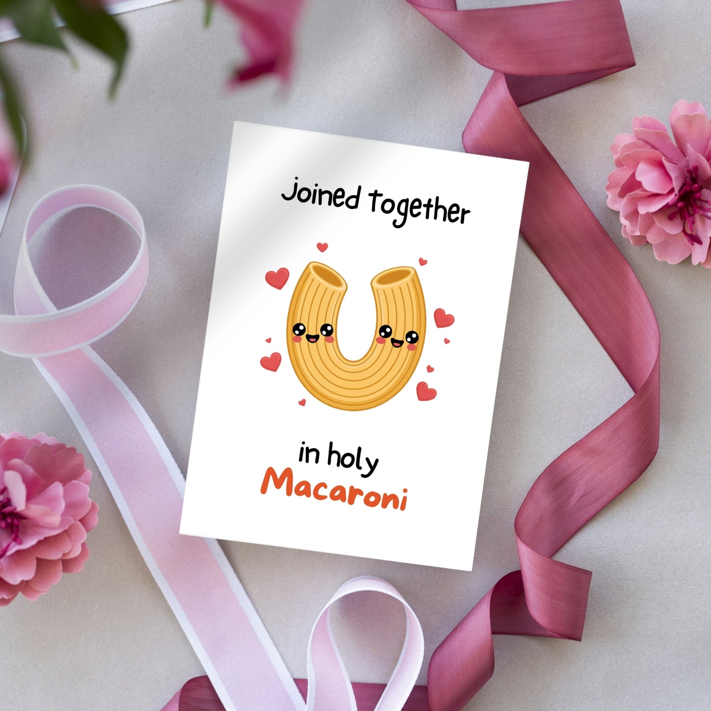Holy Macaroni Funny Wedding Anniversary Card