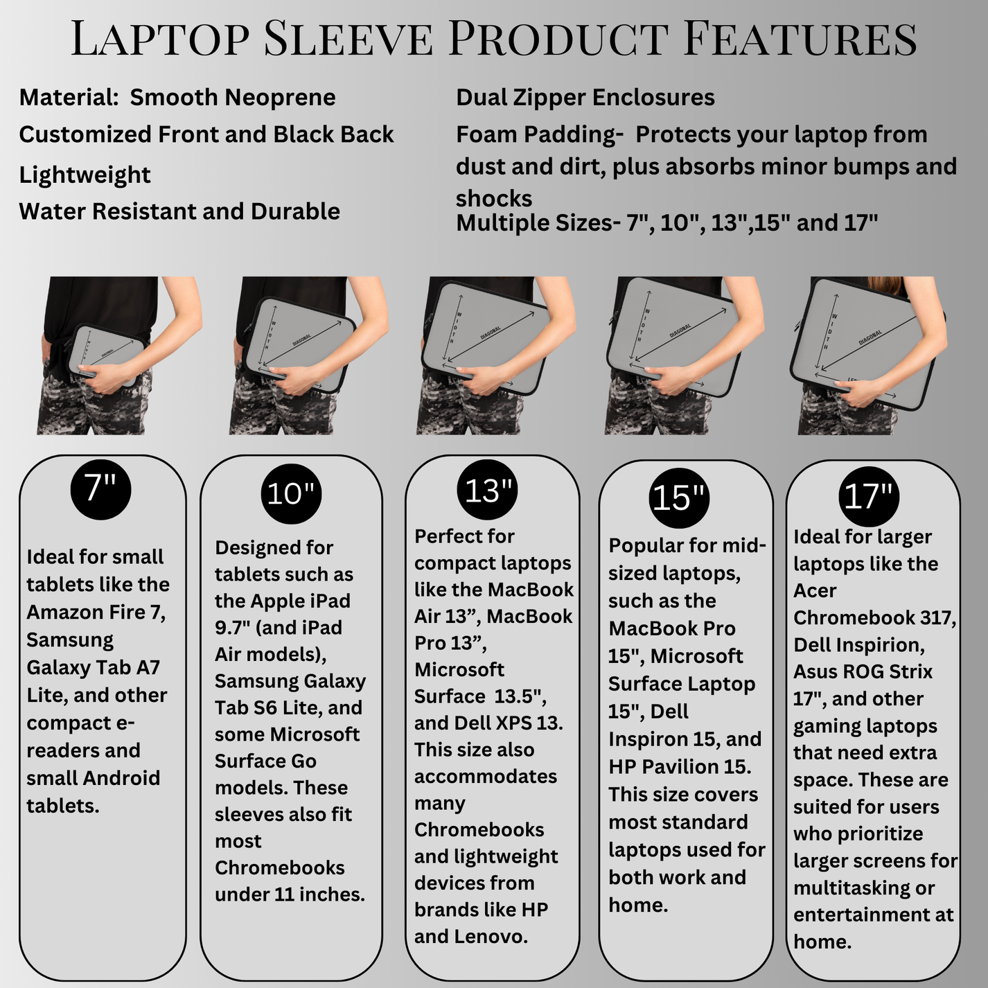 Magical Blue Dragon Underwater Dreamscape Laptop Sleeve