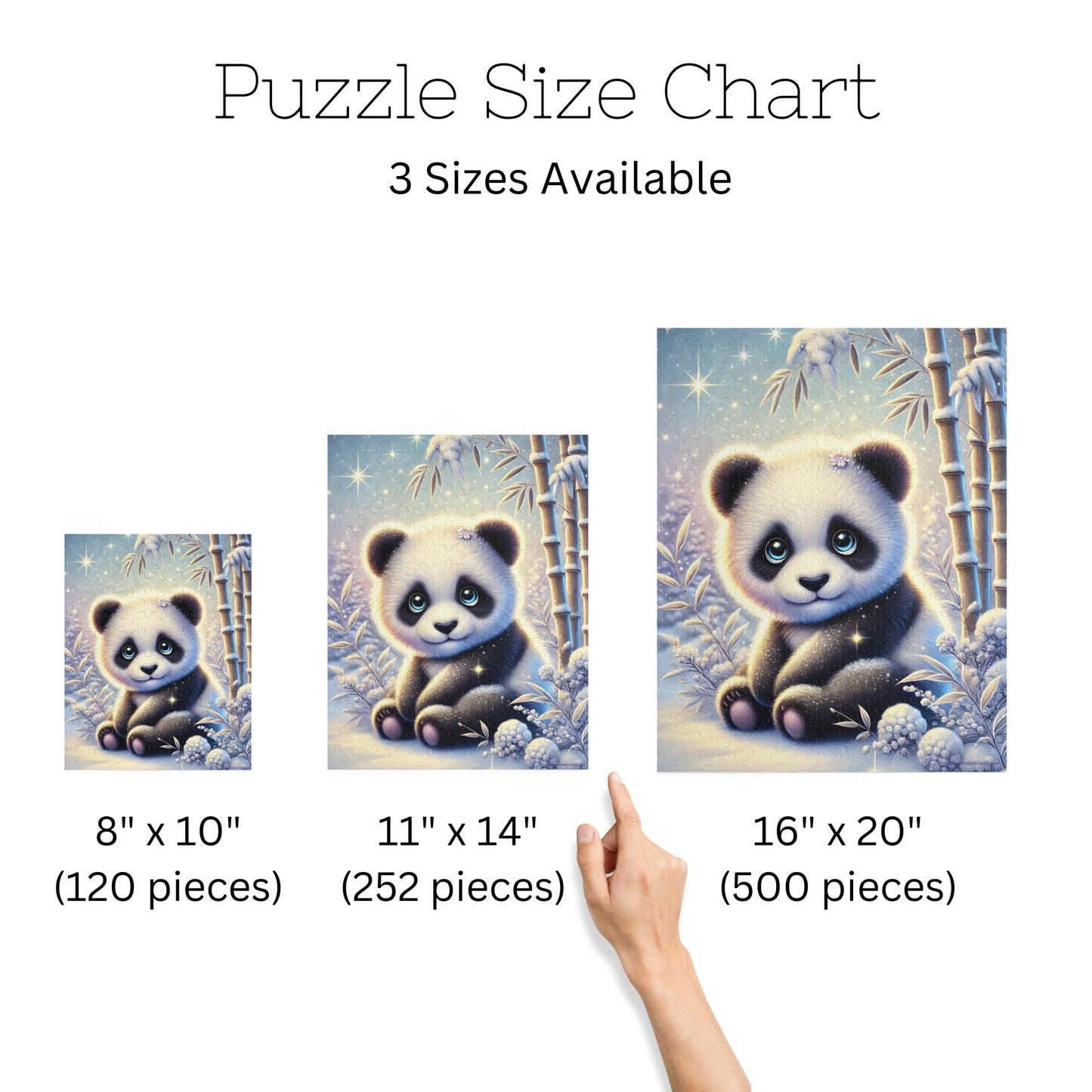 Magical Winter Panda Jigsaw Puzzle (120, 252, 500 Pieces)
