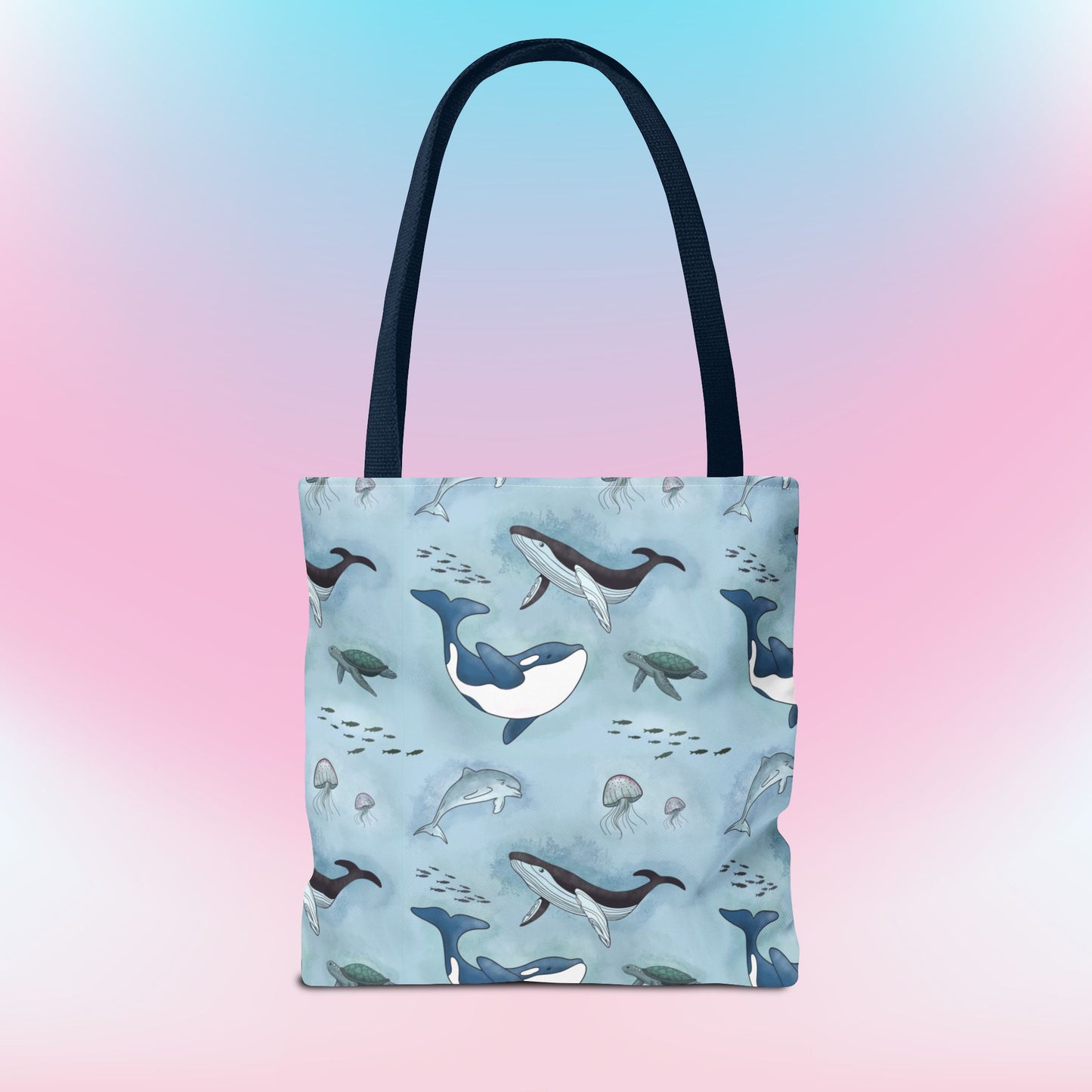 Seaworld Ocean Wildlife Nautical Tote Bag