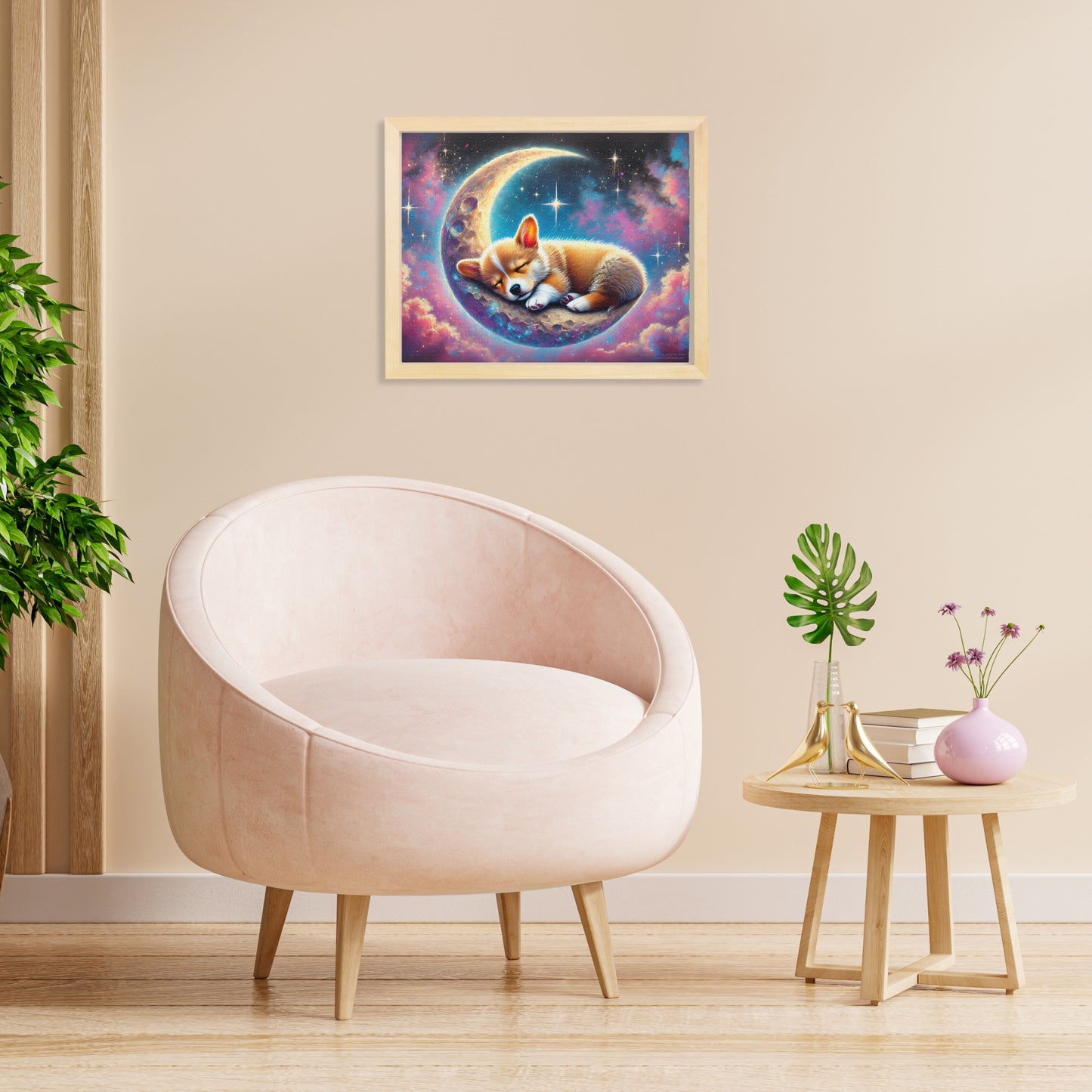 Sleeping Corgi on Moon Puzzle (120, 252, 500-Pieces)