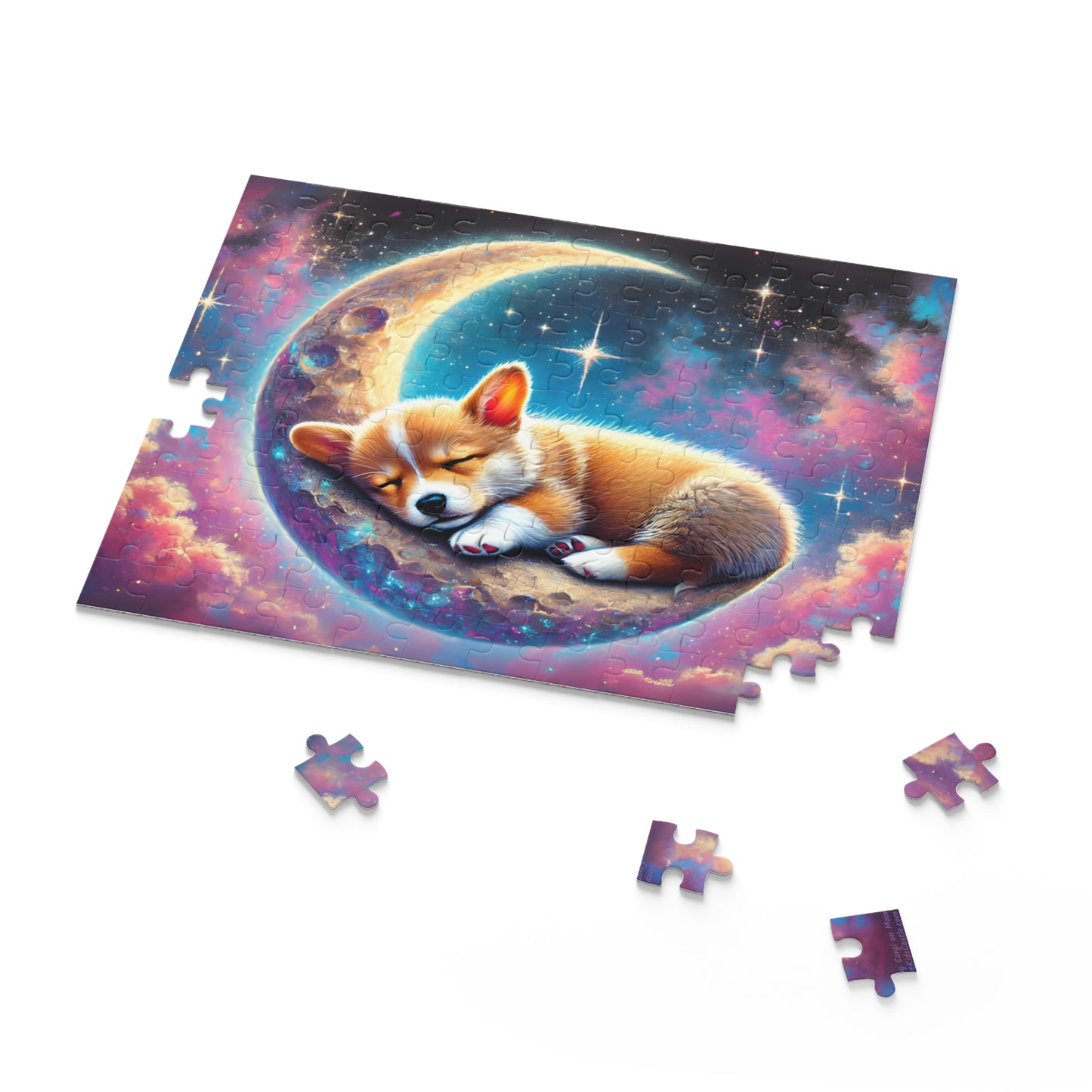 Sleeping Corgi on Moon Puzzle (120, 252, 500-Pieces)