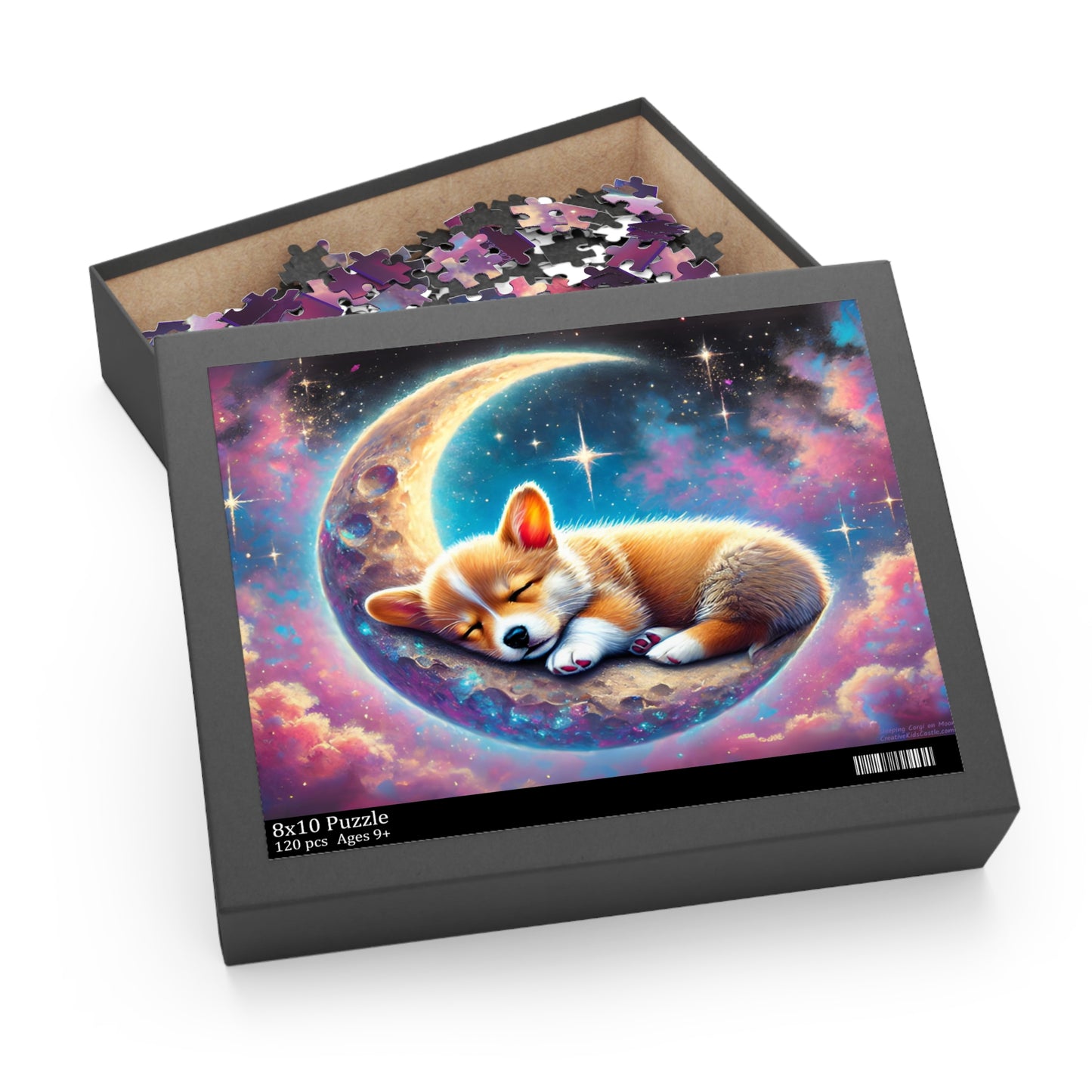 Sleeping Corgi on Moon Puzzle (120, 252, 500-Pieces)