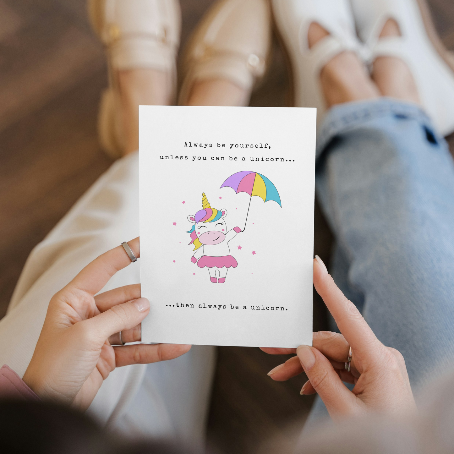 Always be a Unicorn Greeting card