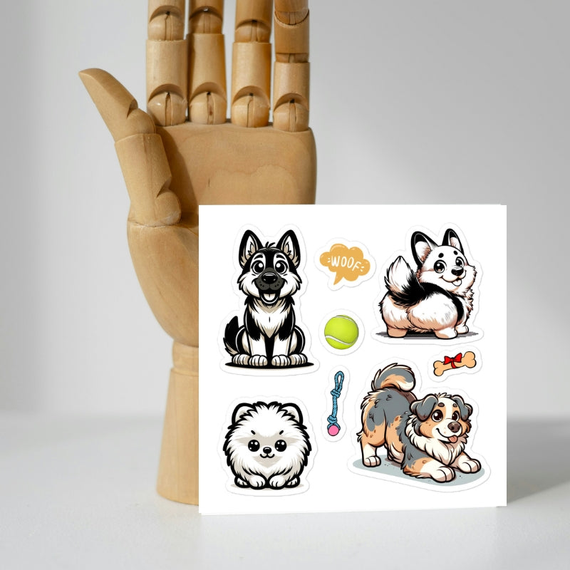 Fun Dogs & Toys Stickers