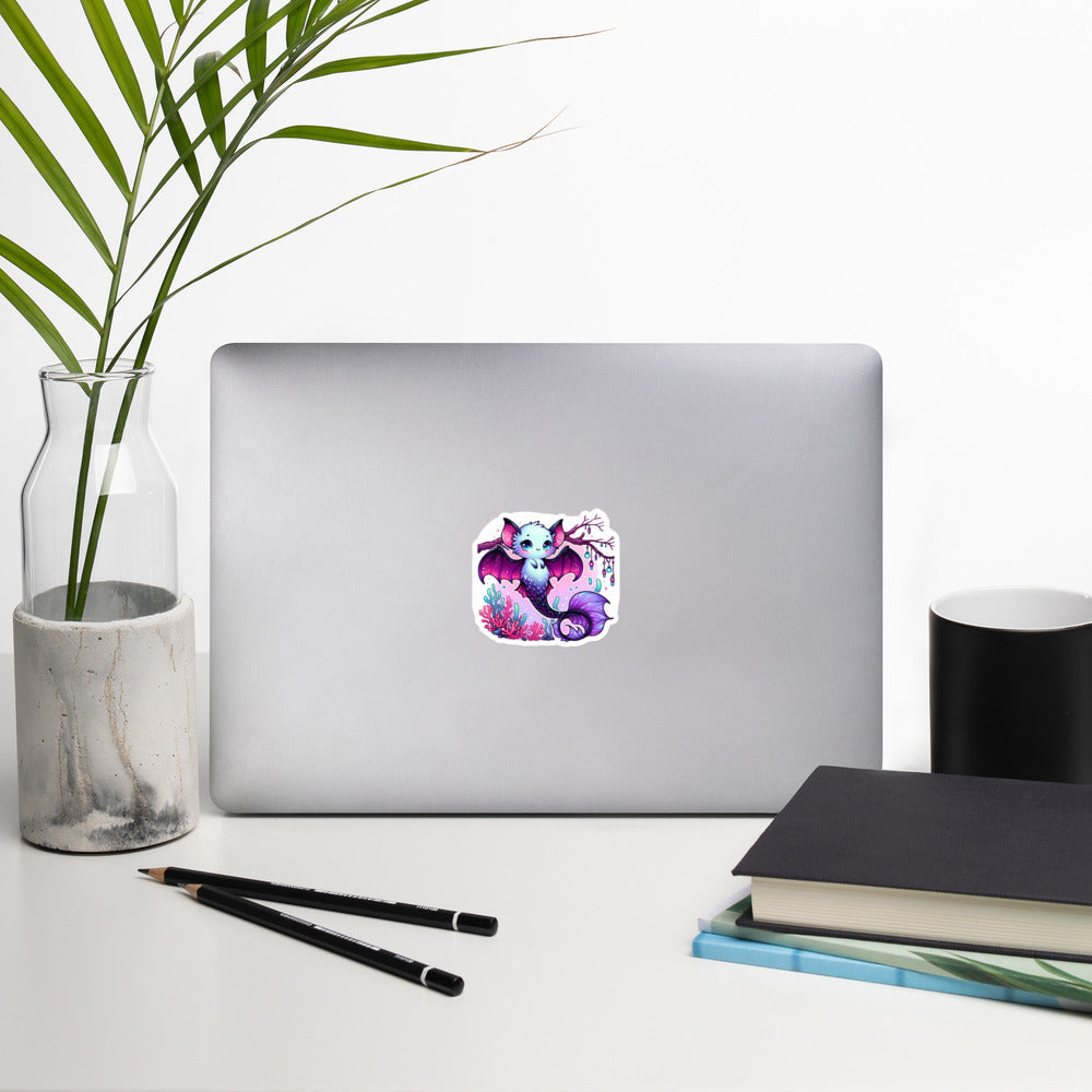 Pink Merbat Kiss-Cut Sticker