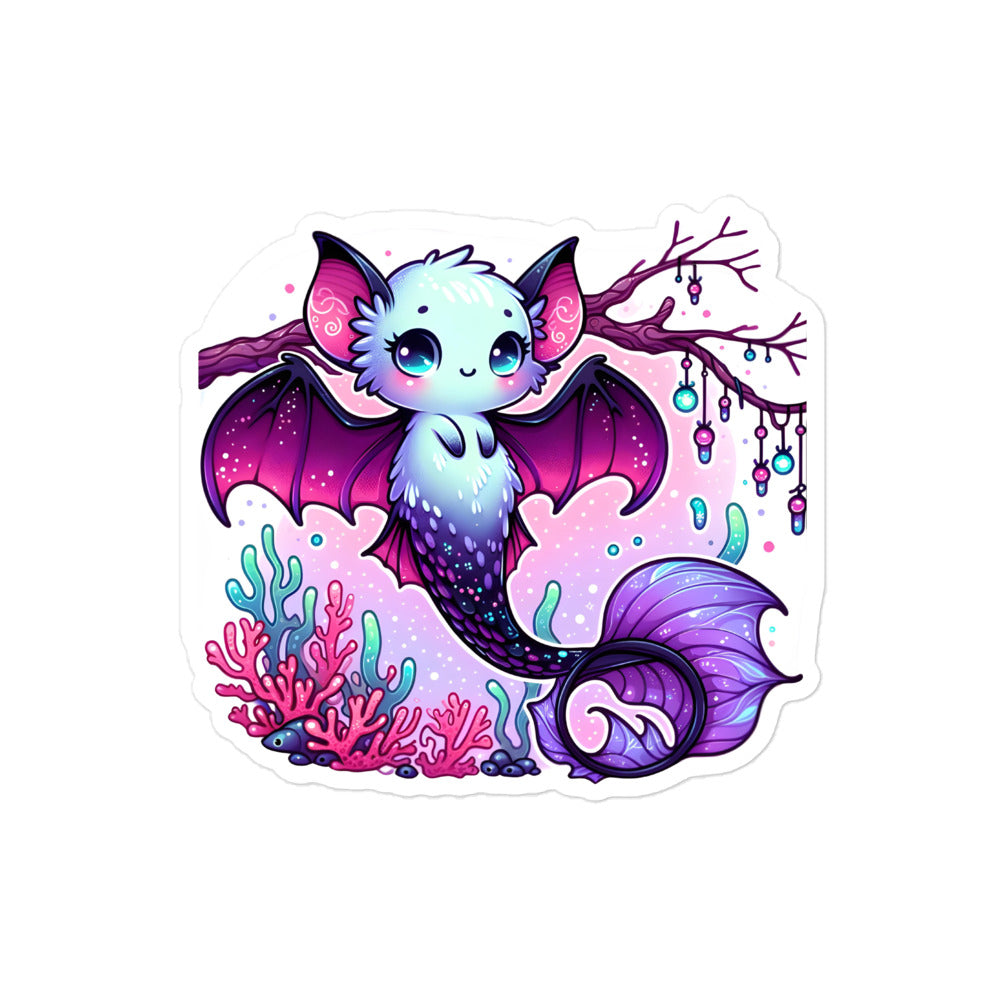Pink Merbat Kiss-Cut Sticker