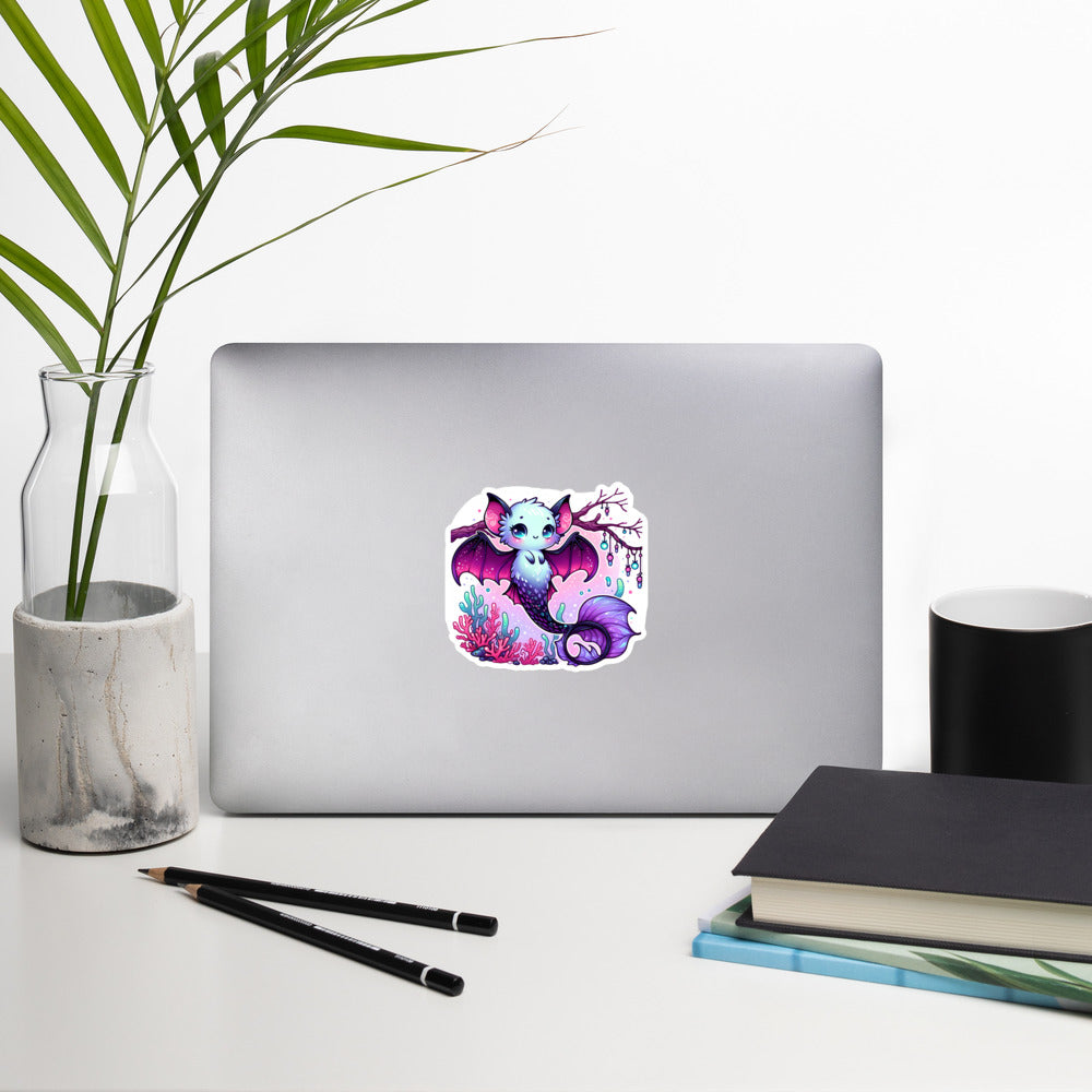 Pink Merbat Kiss-Cut Sticker