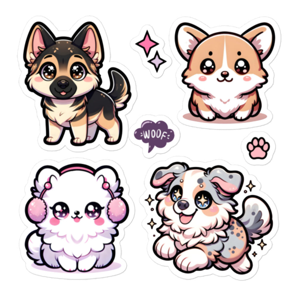 Kawaii Dog Stickers Default Title