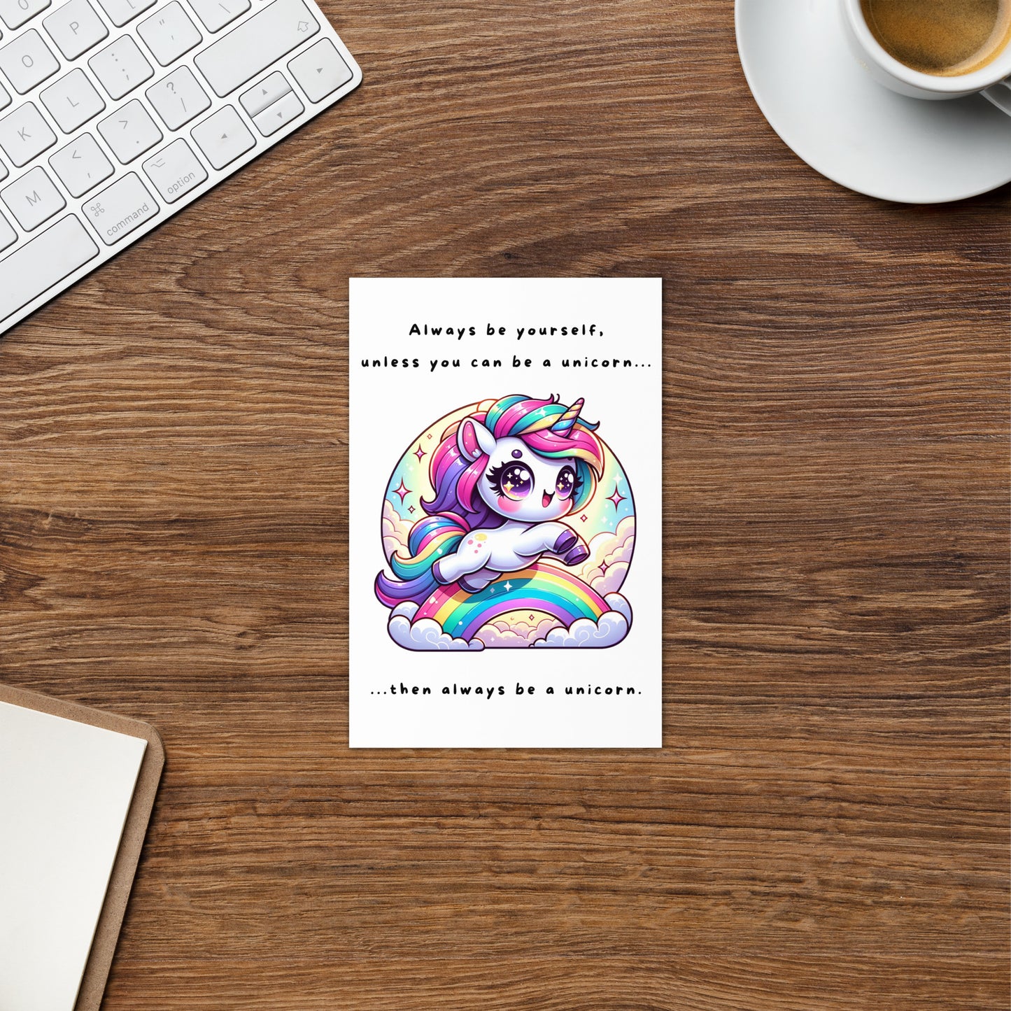 Always be a Unicorn on Clouds Greeting Card