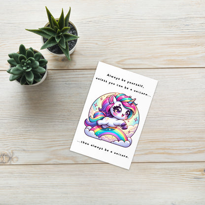 Always be a Unicorn on Clouds Greeting Card