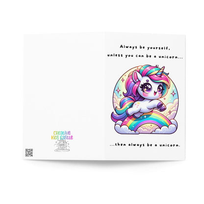 Always be a Unicorn on Clouds Greeting Card