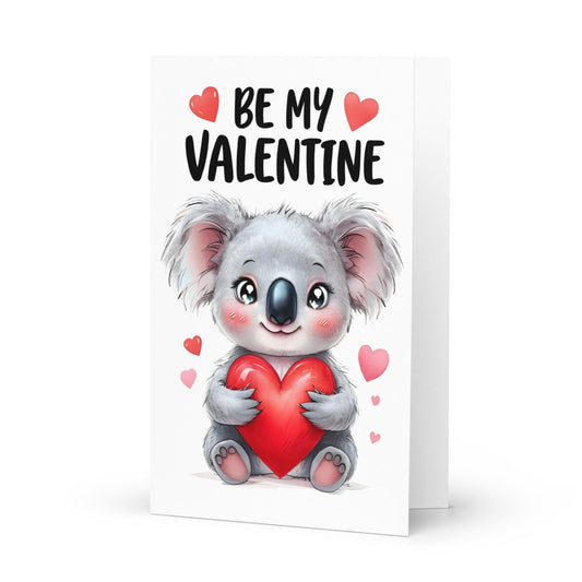 Cute Koala "Be my Valentine" Card