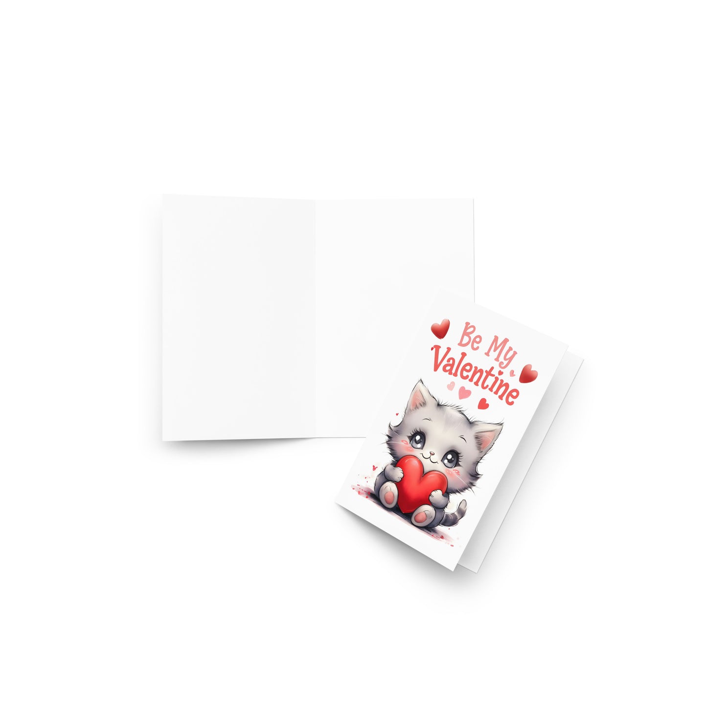 Cute Kitten "Be My Valentine" Card