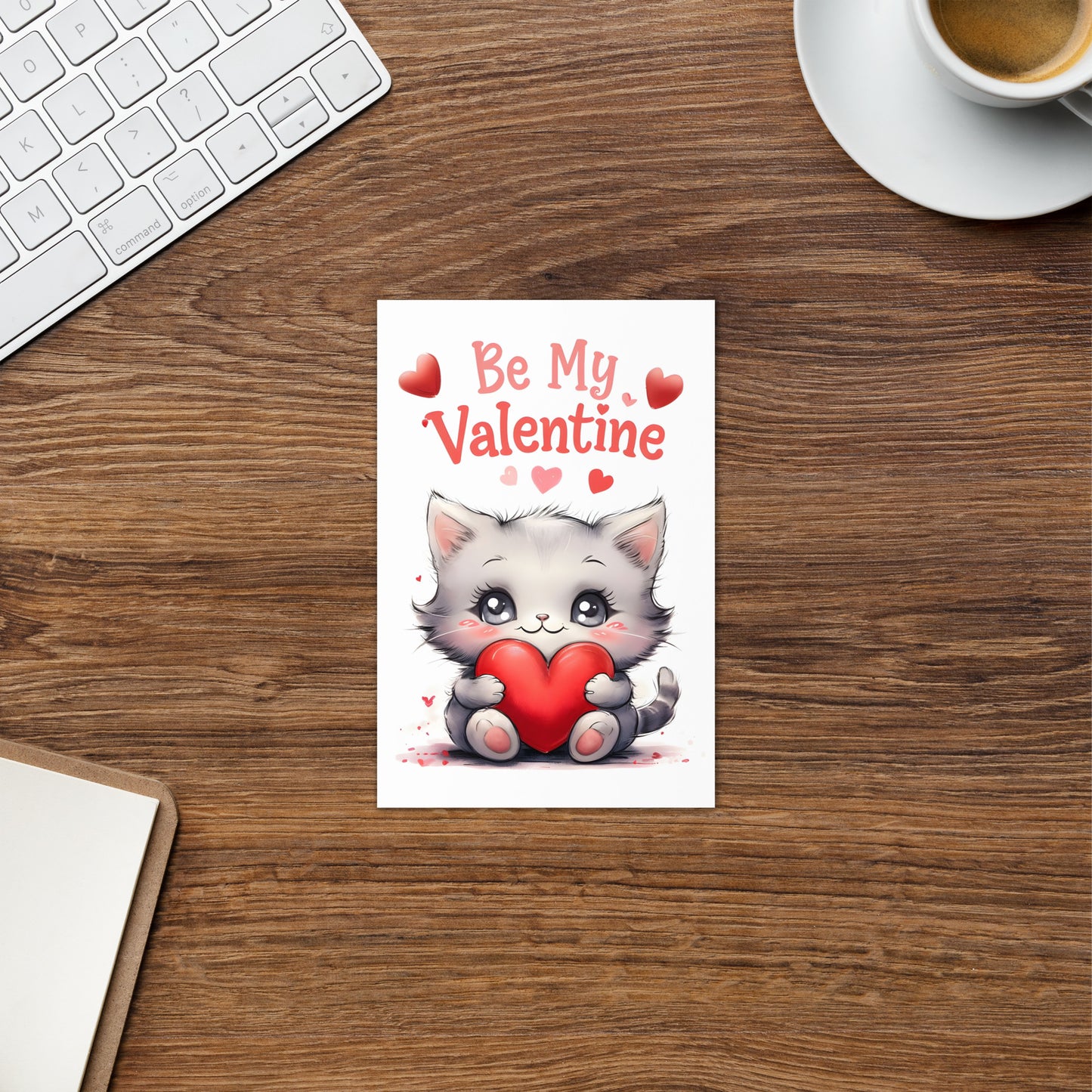 Cute Kitten "Be My Valentine" Card