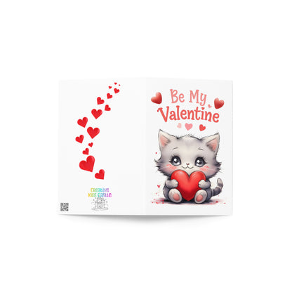 Cute Kitten "Be My Valentine" Card