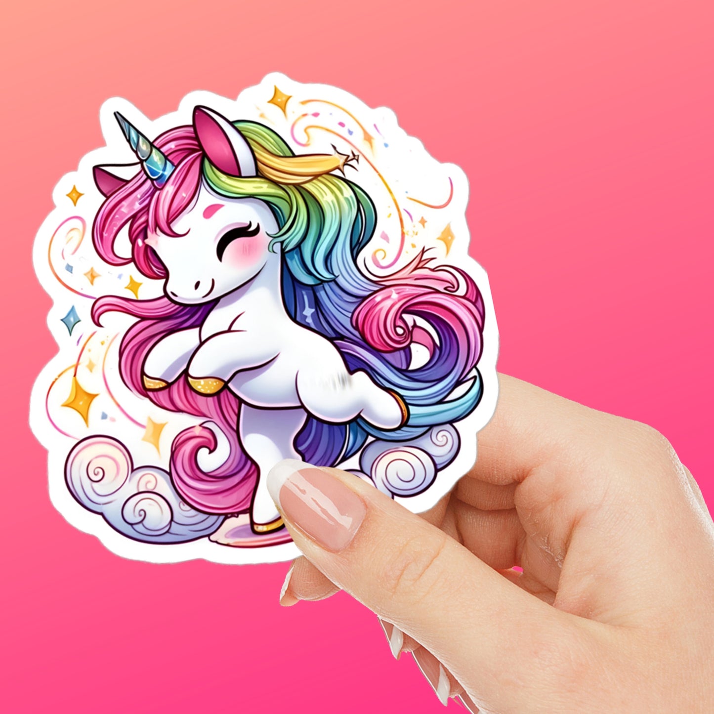 Believe in Yourself - Dancing Unicorn Sticker Sheet