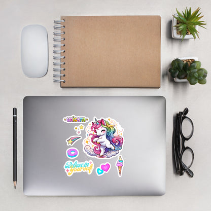 Believe in Yourself - Dancing Unicorn Sticker Sheet