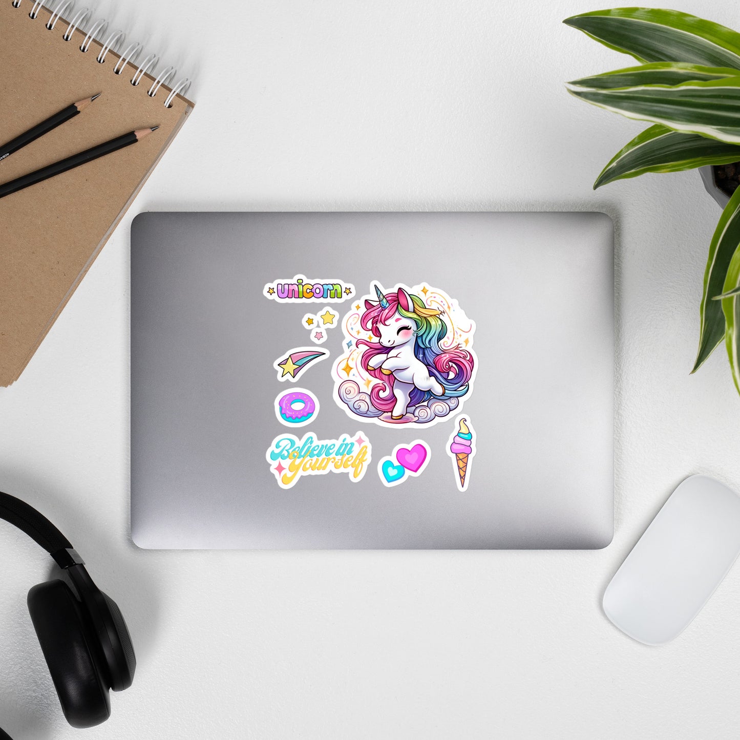 Believe in Yourself - Dancing Unicorn Sticker Sheet