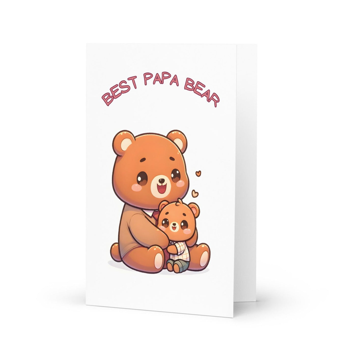 Best Papa Bear Folded Father's Card