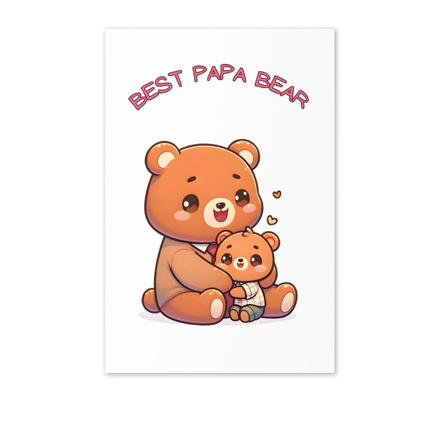 Best Papa Bear Folded Father's Card