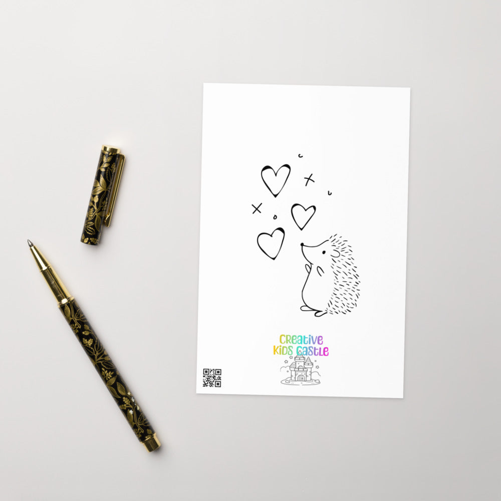 Best Hedge-hugs Mothers or Valentines Day Greeting Card