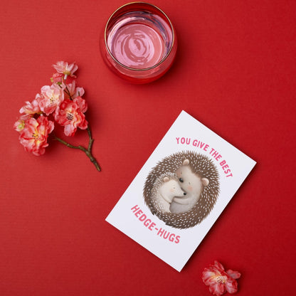 Best Hedge-hugs Mothers or Valentines Day Greeting Card