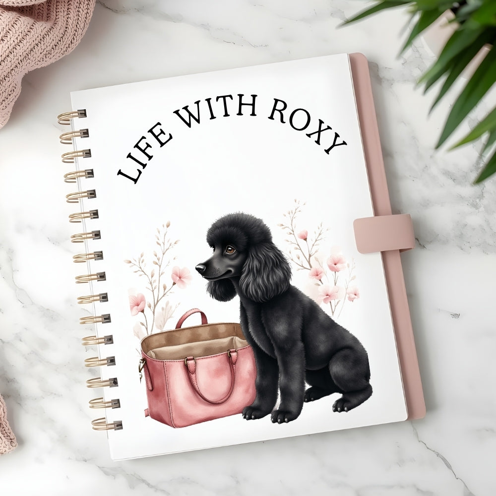 Black Fashion Poodle Clipart PNG Bundle