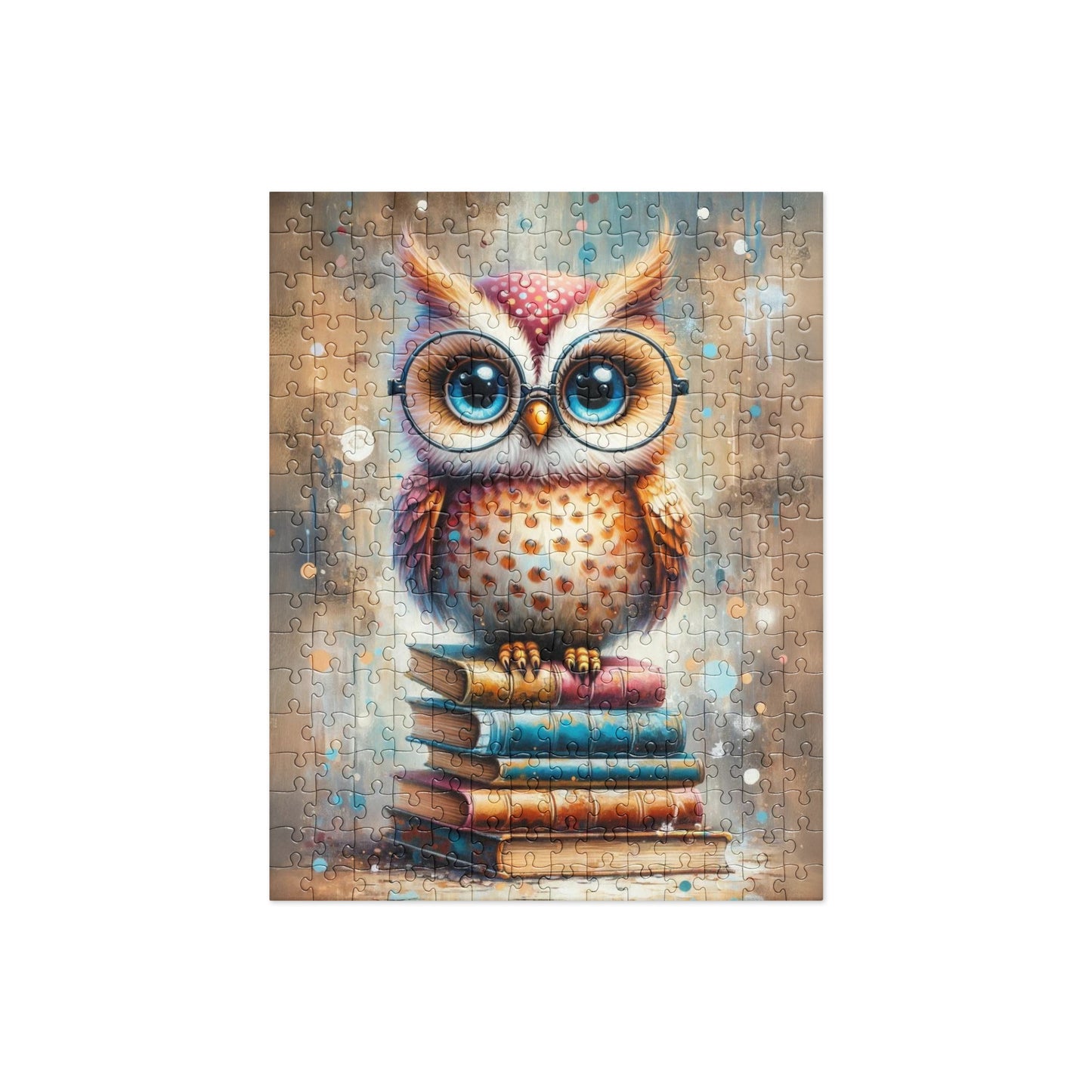 Book Owl with Glasses Jigsaw Puzzle (120, 252, 500 Pieces)