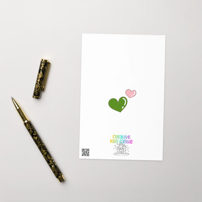 I love You so Matcha Bunny Valentine's Day Card