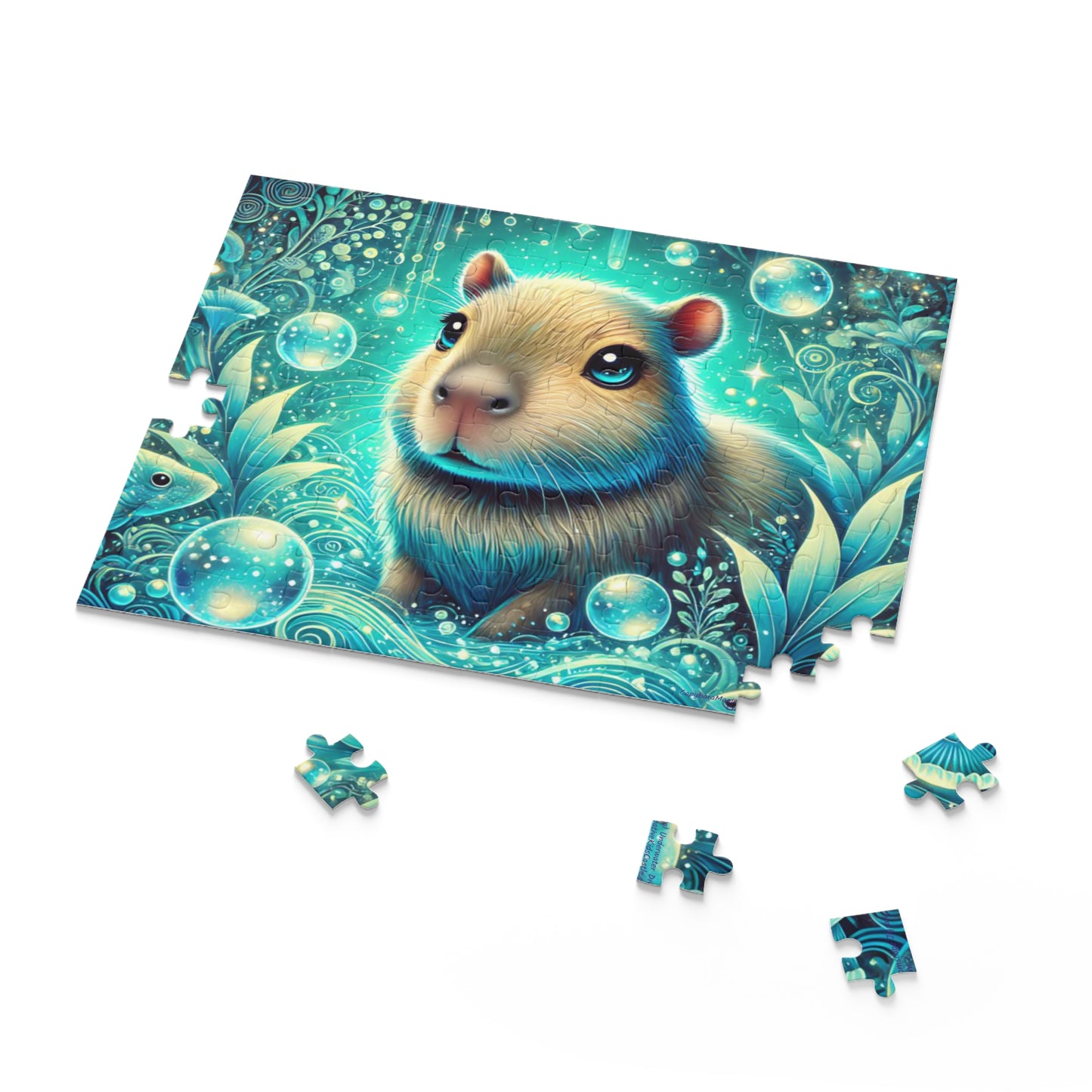 Capybara Magical Underwater Dreamscape Puzzle 120 pieces