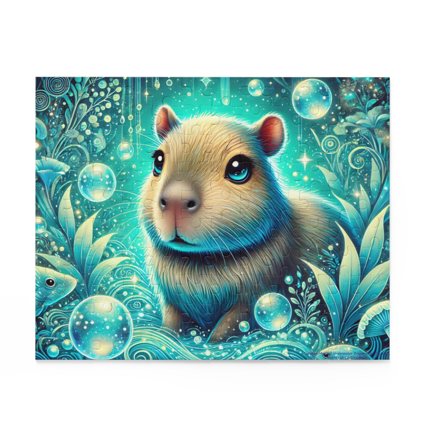Capybara Magical Underwater Dreamscape Puzzle 120 pieces