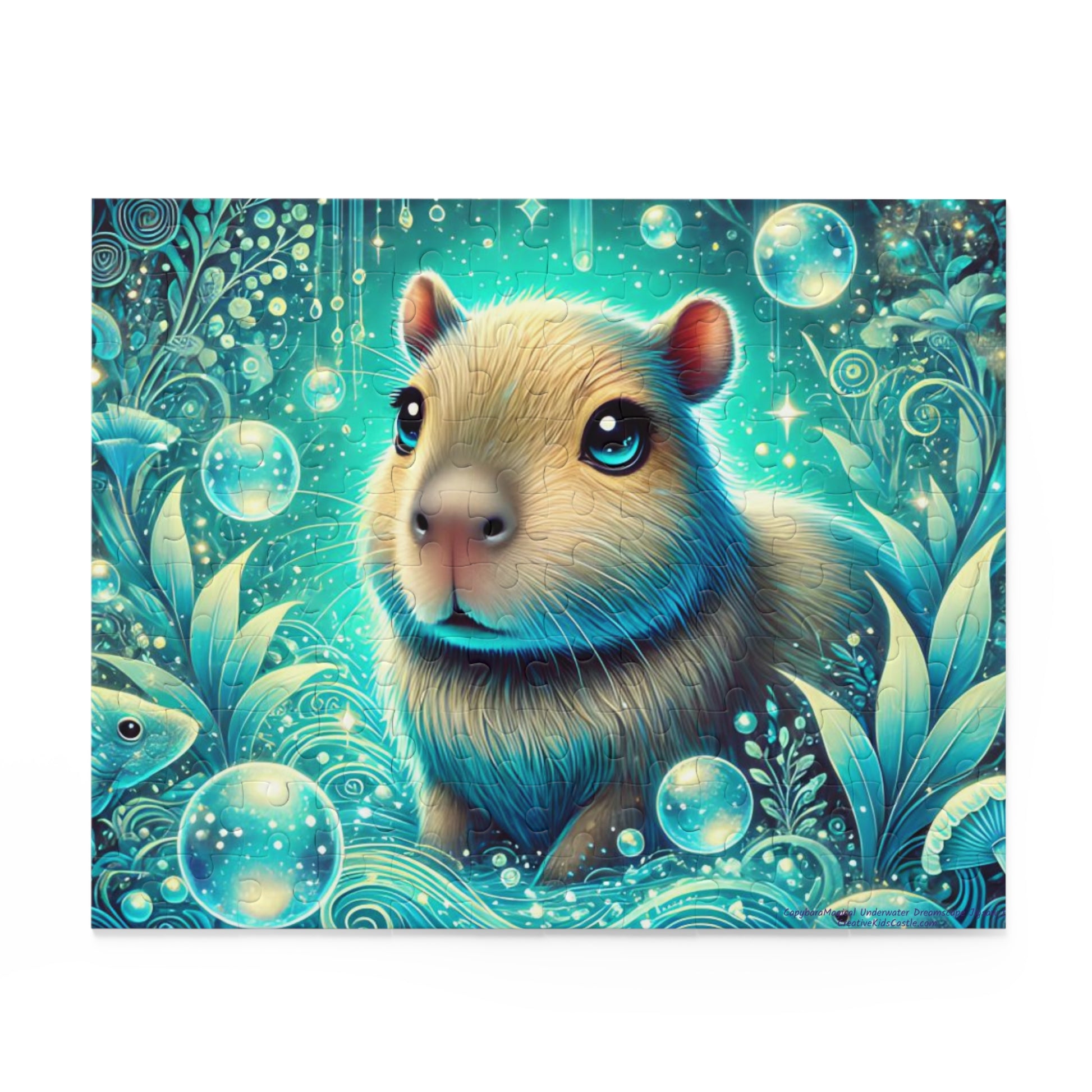 Capybara Magical Underwater Dreamscape Puzzle 120 pieces