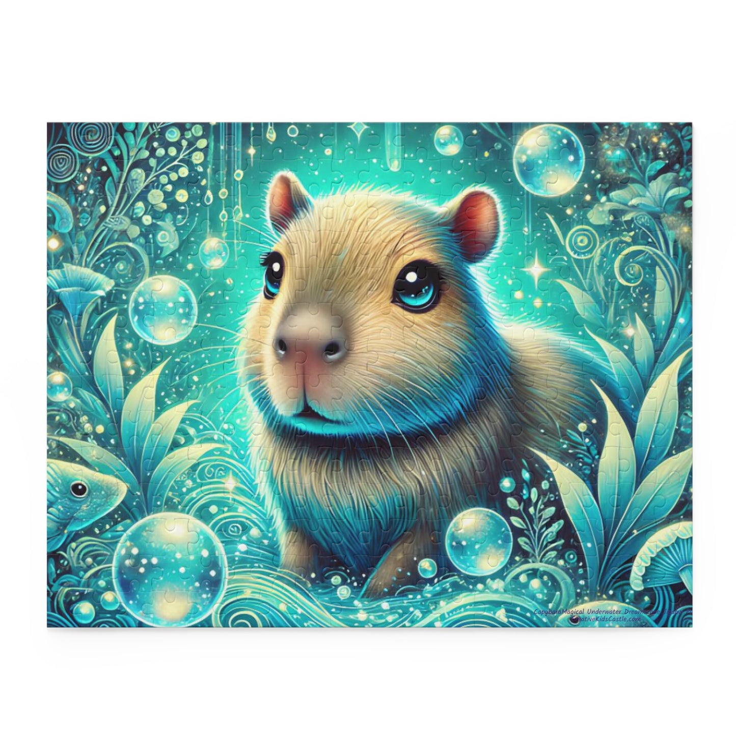 Capybara Magical Underwater Dreamscape Puzzle 252 pieces