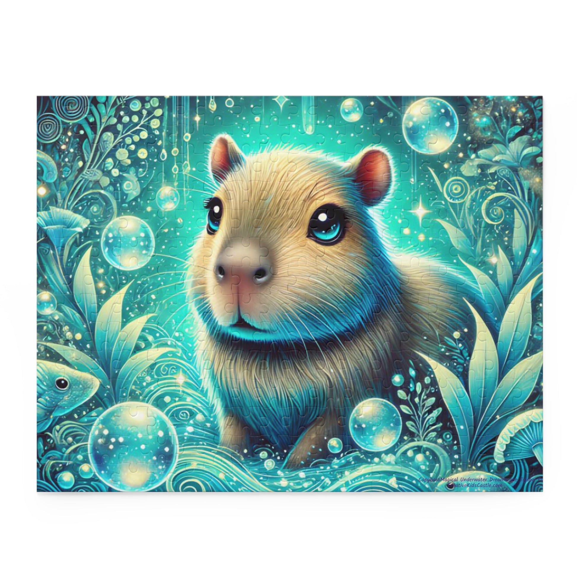 Capybara Magical Underwater Dreamscape Puzzle 252 pieces