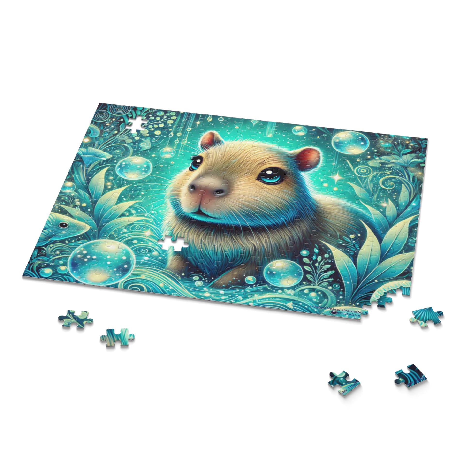 Capybara Magical Underwater Dreamscape Puzzle 252 pieces