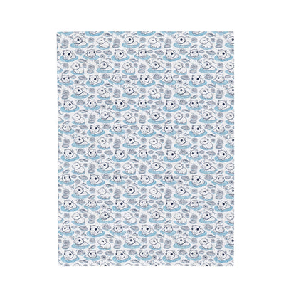 Capybaras in a Lily Pond Cozy Velveteen Plush baby Blanket