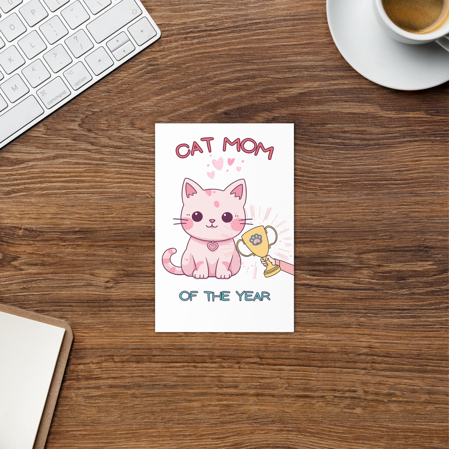 Cat Mom Of The Year Card