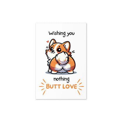 Nothing Butt Love Corgi Funny Anniversary Greeting Card