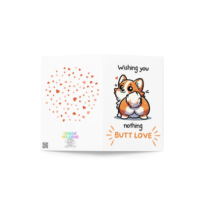 Nothing Butt Love Corgi Funny Anniversary Greeting Card