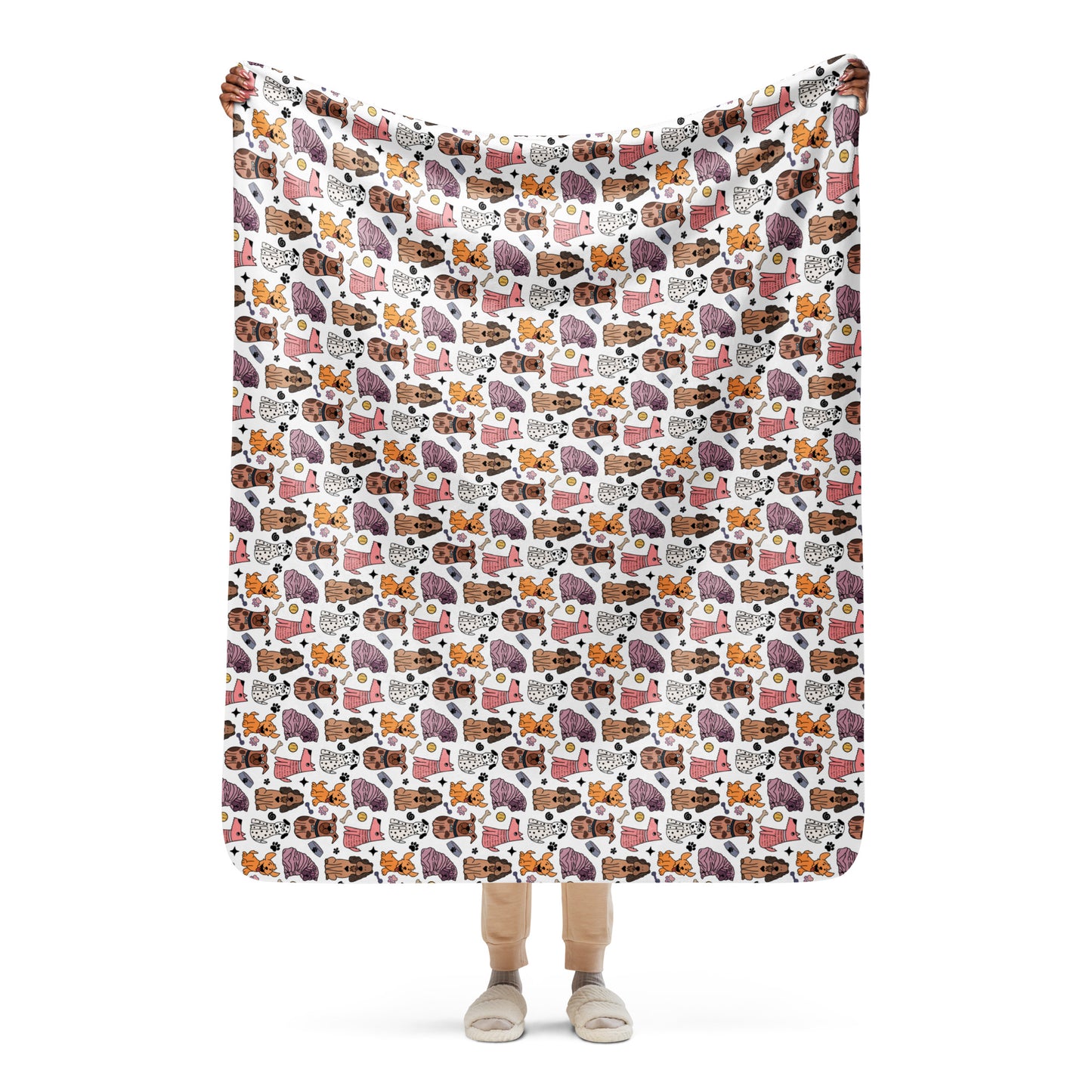 Cozy Dog Pals Sherpa Blanket