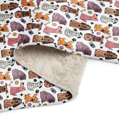 Cozy Dog Pals Sherpa Blanket