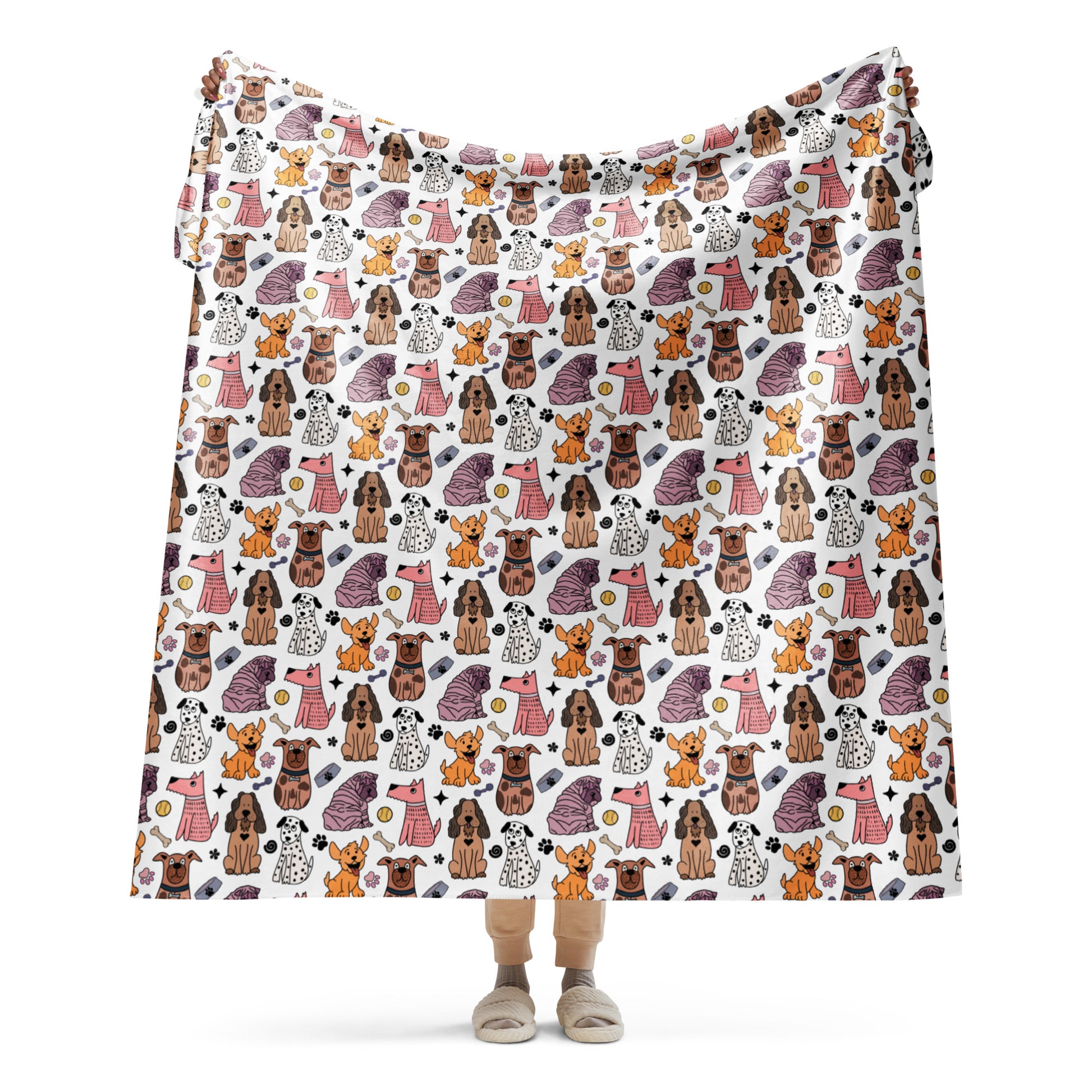 Cozy Dog Pals Sherpa Blanket