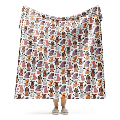 Cozy Dog Pals Sherpa Blanket