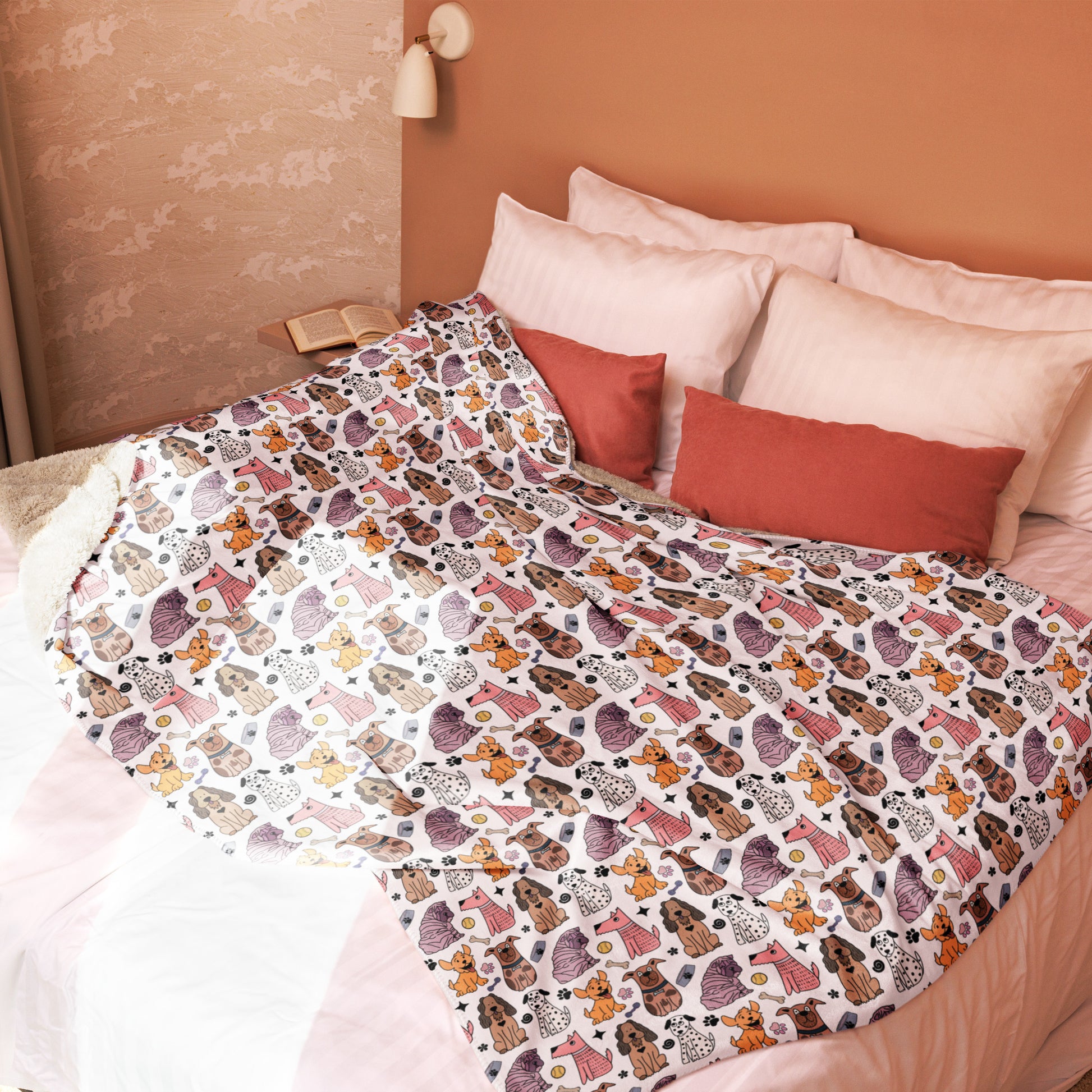 Cozy Dog Pals Sherpa Blanket