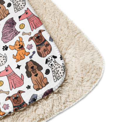 Cozy Dog Pals Sherpa Blanket