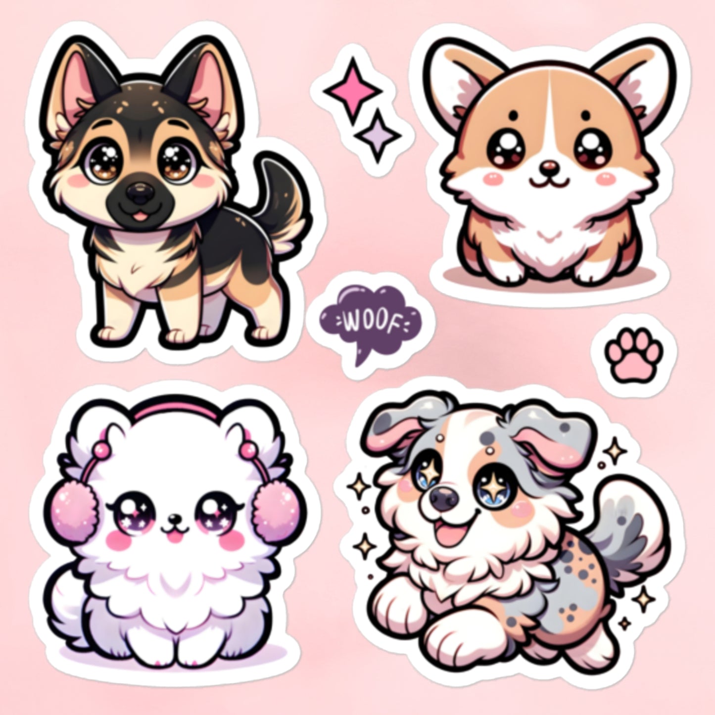 Kawaii Dog Stickers